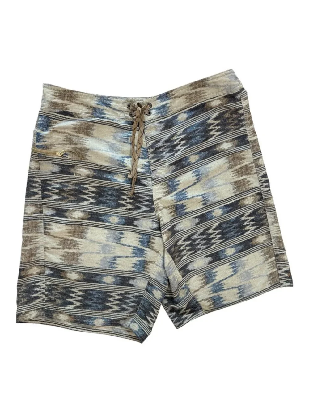 Patagonia Wavefarer Board Shorts Men's Size 36 Ikat Brushstroke Surf Swim